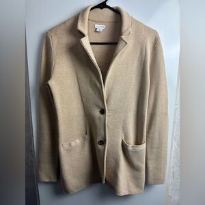 J. Crew Tan Women's sweater Blazer‎